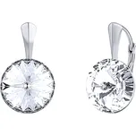 Stříbrné náušnice se Swarovski® Crystals rivoli 12mm čiré