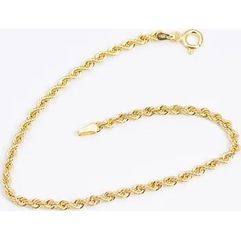 Náramek Dámský zlatý náramek valis 19 cm ZLNA672F + Dárek zdarma