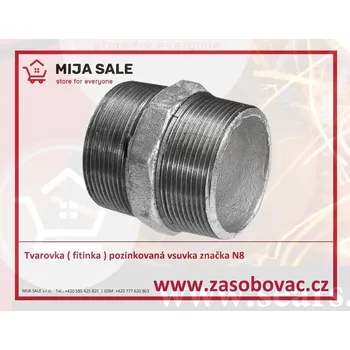 Fitinka 280 MM - 1/4" Tvarovka ( fitinka ) pozinkovaná vsuvka značka N8 / ČSN 138243