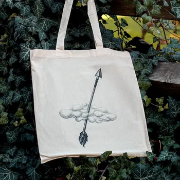 Nákupní taška Bavlněná taška, potištěna originální kresbou od Alči, znamení Střelec
