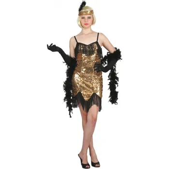 Karnevalový kostým Godan Kostým Kabaret zlatý L
