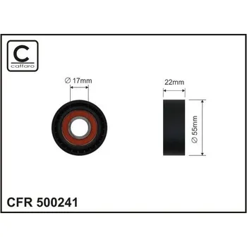 Napínací kladka, žebrovaný klínovy řemen CAFFARO 500241