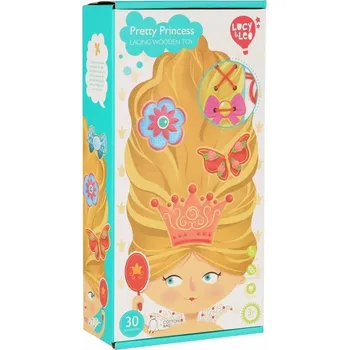 Desková hra Lucy & Leo Princezna - dřevěný šněrovací provlékací set