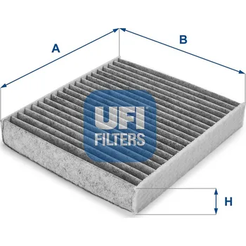 Auto-moto Filtr, vzduch v interiéru UFI 54.158.00