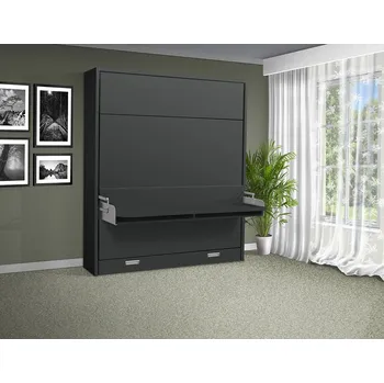 Postel Nabytekmorava Motorová výklopná postel se stolem VS 21070 140x200 cm barva lamina: Antracit