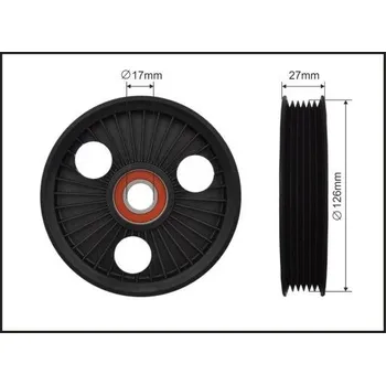 Auto-moto Napínací kladka, žebrovaný klínovy řemen CAFFARO 500361