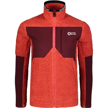 Dámská mikina Dámská fleecová mikina NORDBLANC PENINSULA NBSFL7654 ČERVENÝ KORÁL 40
