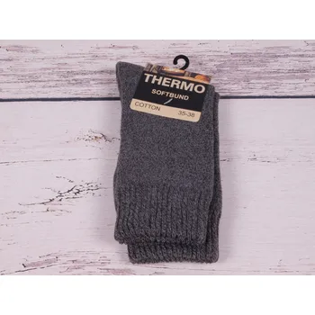 Dámské ponožky CNB BERLIN Termo ponožky DE 38413 teplé hebké šedé velikosti ponožek: 23-25 (EUR vel. 35-38)