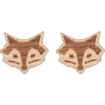 Náušnice Přívěskynakrk.cz Dřevěné náušnice FOX