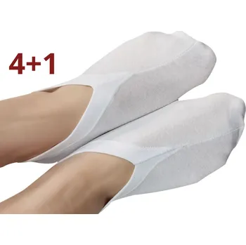 Péče o nohy 4+1 kosmetické bavlněné ponožky, WHITE ORCHID