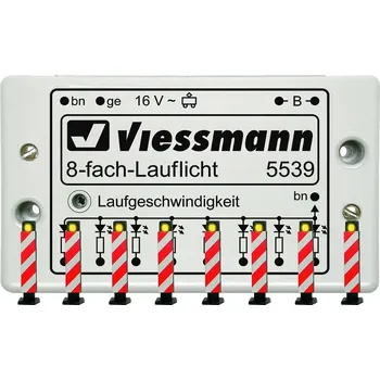 Modelová železnice VIESSMANN 5040 H0 Elektronický modul - běžící světlo s výstražníky 8x VI50400
