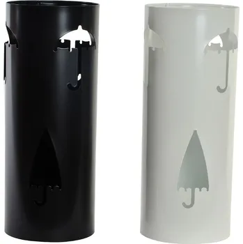 Stojan na deštník Stojany na deštníky DKD Home Decor Deštníky Ocel Bílá Černá (19 x 47 cm) (2 ks)