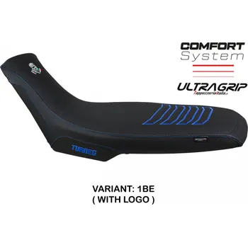 Moto sedlo TPZ Italia potah sedla Aprilia Tuareg 660 (2022) Boras comfort model potah sedla: s logem 1BE (blue)