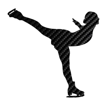 Polep vozidla Krasobruslení 014 pravá krasobruslařka (50 - 3D karbon černý) SAMOLEPKA NA AUTO, NÁLEPKA, FÓLIE, POLEP, TUNING, VLASTNÍ TEXT, TISK, AUTOSAMOLEPKY.cz, POLEPY, OBRÁZEK, LOGO, 3D STICKERS