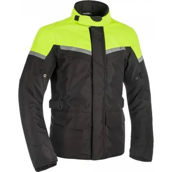 Moto bunda Bunda LONG WP, OXFORD SPARTAN (černá/žlutá fluo) S