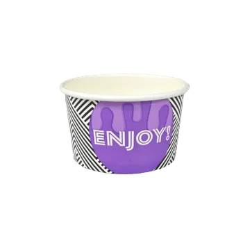 Jednorázové nádobí EcoPack Papírová miska na zmrzlinu 200 ml O92mm bal/50 ks