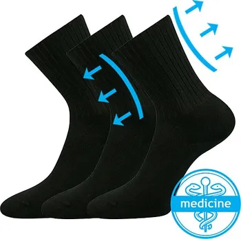 Pánské ponožky BOMA Diarten unisex černé 46-48