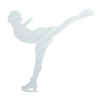 Polep vozidla SAMOLEPKA Krasobruslení 014 levá krasobruslařka (51 - 3D karbon bílý) NA AUTO, NÁLEPKA, FÓLIE, POLEP, TUNING, VLASTNÍ TEXT, TISK, AUTOSAMOLEPKY.cz, POLEPY, OBRÁZEK, LOGO, SAMOLEPKY