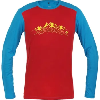 Pánské tričko Direct Alpine triko FURRY LONG (do 2022) Barva: brick/ocean (alps), Velikost: S