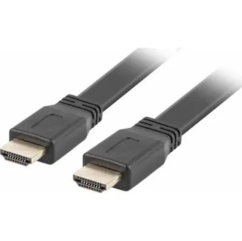 Video kabel Lanberg CA-HDMI-21CU-0030-BK LANBERG HDMI M/M 2.0 kabel 3M 4K černý plochý