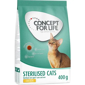 Krmivo pro kočku 400g Concept for Life Sterilised Cats kuřecí
