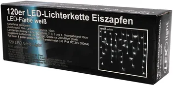 Vánoční osvětlení Linder Exclusiv LK006I světelný déšť 120 LED studená bílá