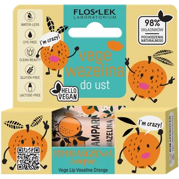 Péče o rty Floslek Vege campari vazelína na rty, 10 g