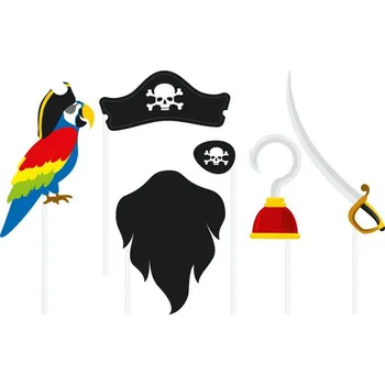 Party dekorace Fotorekvizity, pirát, 6ks