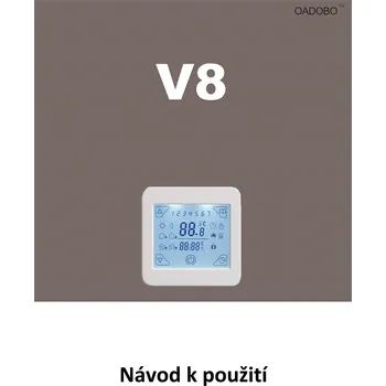 TORA BRODOS Boční termostat s dotykovým displejem V8