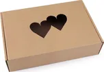 Papírová krabice s průhledem srdce 17 x…
