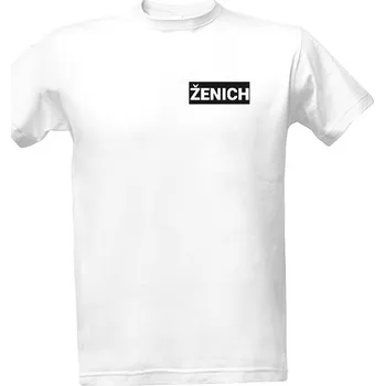 Tričko s potiskem Ženich - malý nápis pánské