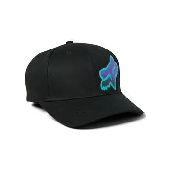 Čepice Dětská čepice FOX Youth Toxsyk FlexFit Hat Black, Velikost Dětská (obvod hlavy 52 - 55cm)