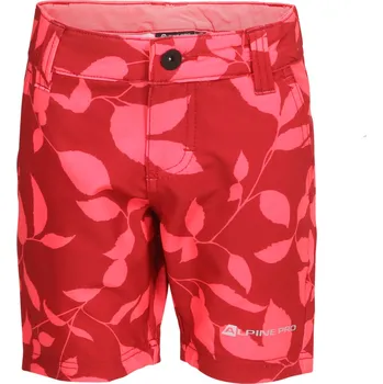 Alpine Pro Morco Dětské softshellové šortky KPAX186 diva pink 104-110