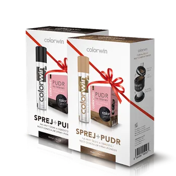 Barva na vlasy Colorwin Balíček Sprej 75ml + Pudr 3,2g Colorwin balíček: Černá