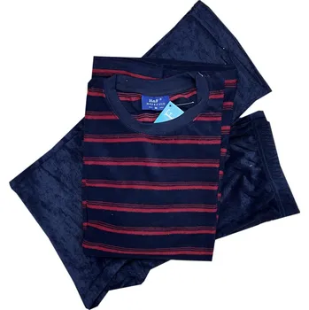 Pánské pyžamo C-Lemon Pánské pyžamo dlouhé froté - HF01 Barva: Černá, Velikost: M