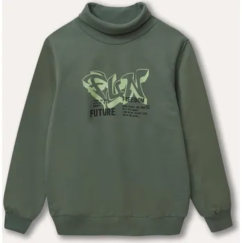 Chlapecká mikina Chlapecká mikina / rolák - Winkiki WJB 22109, khaki/ 140 Barva: Khaki, Velikost: 152