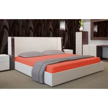 Prostěradlo Napínací prostěradlo na postel cihlové barvy Šířka: 200 cm | Délka: 220 cm