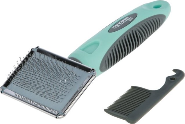 Kerbl Kartáč Soft Slicker na kočky a psy, 16 x 6 cm, drátky