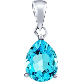 Přívěsek Stříbrný přívěsek June se Swiss Blue Topazem JJJS0591PTS