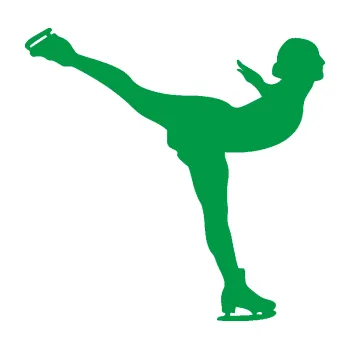 Polep vozidla Krasobruslení 014 pravá krasobruslařka (12 - zelená) SAMOLEPKA NA AUTO, NÁLEPKA, FÓLIE, POLEP, TUNING, VLASTNÍ TEXT, TISK, AUTOSAMOLEPKY.cz, POLEPY, OBRÁZEK, LOGO, 3D STICKERS