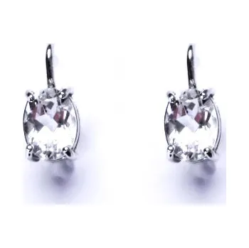 Náušnice Stříbrné náušnice čirý zirkon - NK1245 (Stříbrné náušnice s čirým zirkonem)