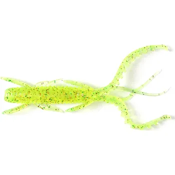 Umělá nástraha LUCKY JOHN gumová nástraha HOGY SHRIMP 3'' 10ks Chartreuse Red