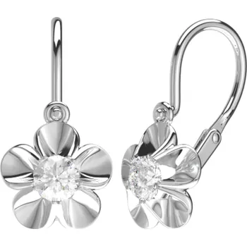 Náušnice Dětské zlaté náušnice Lizzie se zirkony Materiál šperku: Bílé zlato