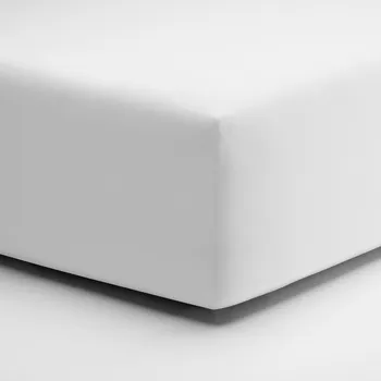 Prostěradlo Prostěradlo ZWIRNjersey 90x190-100x220x30 weiss 011 elastan Schlafgut