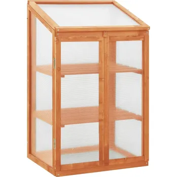 Pařeniště Dřevěný skleník hnědý