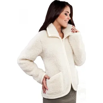 Dámský kabát Dámský kabátek z ovčí vlny Appal, Barevné varianty Bílá, Velikosti S 200-100-00216