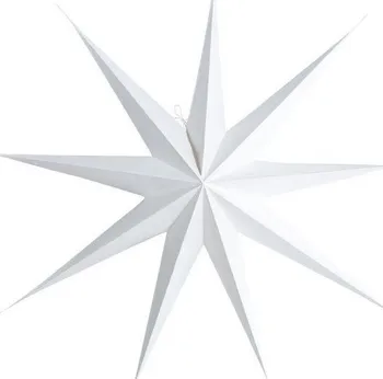 Vánoční dekorace House Doctor Star White papírová hvězda 45 cm