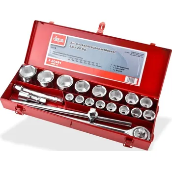 Gola sada DEMA Nástrčkové kľúče s račňou 3/4", 20-dielna sada