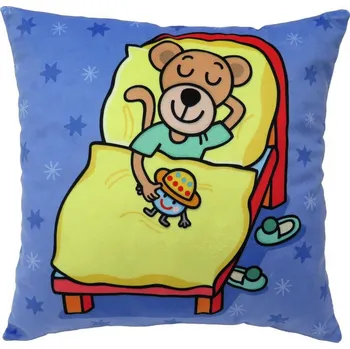 Moravská ústředna Polštář 30 x 30 cm Pepa popleta spí v postýlce