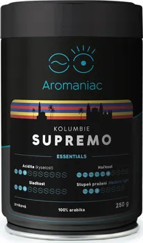 Káva Aromaniac Kolumbie Supremo zrnková 250 g